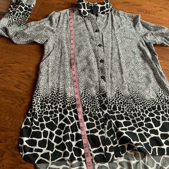 Mischa Animal Print Apparel Button Down Shirt - Picture 7 of 10